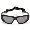 Pyramex Highlander szemüveg - fekete/füstszürke