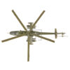 Zvezda Mi-24 V Hind szovjet helikopter modell - 1:144