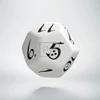 Classic RPG White & black Dice Set (7) - Dobókockák