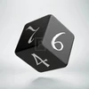 Classic RPG Black & white Dice Set (7) - Dobókockák