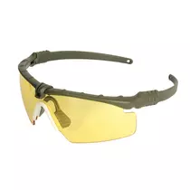 Modern taktikai szemüveg - olive/sárga