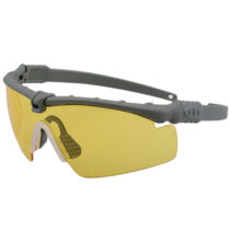 Modern taktikai szemüveg - szürke/sárga