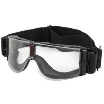 X800 Taktikai védőszemüveg - fekete/víztiszta