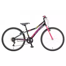 Polar Booster Turbo 6s 24" fekete-rózsaszín kerékpár