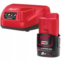 Milwaukee M12 NRG-201 Li-ion akkumulátor és töltő szett