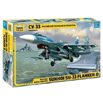 Zvezda Sukhoi SU-33 Flanker-D orosz repülőgép modell - 1:72