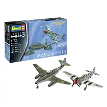 Revell Me262 és P-51B Combat Set repülőgép modell szett - 1:72