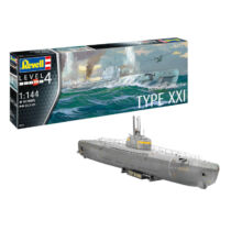 Revell Submarine Type XXI német tengeralattjáró modell - 1:144