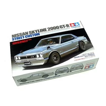 Tamiya Nissan Skyline 2000GT-R Street-Custom autó modell - 1:24