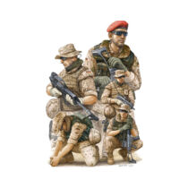 Trumpeter - Modern German Isaf Soldiers In Afghanist figura modell - 1:35