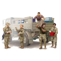 Trumpeter - Modern U.S. Soldiers - Logistics Supply figura modell - 1:35