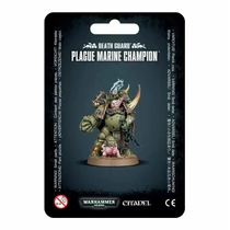 WARHAMMER 40K - DEATH GUARD: PLAGUE MARINE CHAMPION - FIGURA