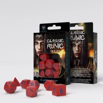 Classic Runic Red/Blue Piros/Kék (7 db-os szett) Dobókocka