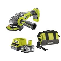 Ryobi R18AG7-140S 18V, 4.0Ah Szénkefe nélküli sarokcsiszoló szerszámtáskában