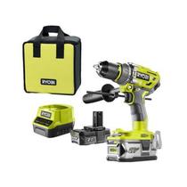 Ryobi R18PD7-252S 18V Szénkefe nélküli ütvefúró-csavarozó 5.0 és 2.0 Ah akkuval szerszámtáskában