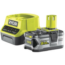 Ryobi RC18120-150 18V, 5.0Ah lithium+ akku és kompakt töltő