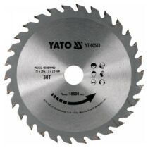 YATO Fűrésztárcsa fához 150 x 20 x 2,0 mm / 30T
