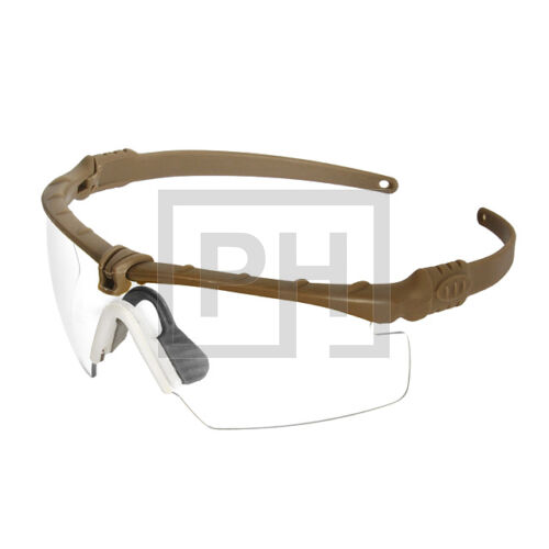 Modern taktikai szemüveg - tan/víztiszta