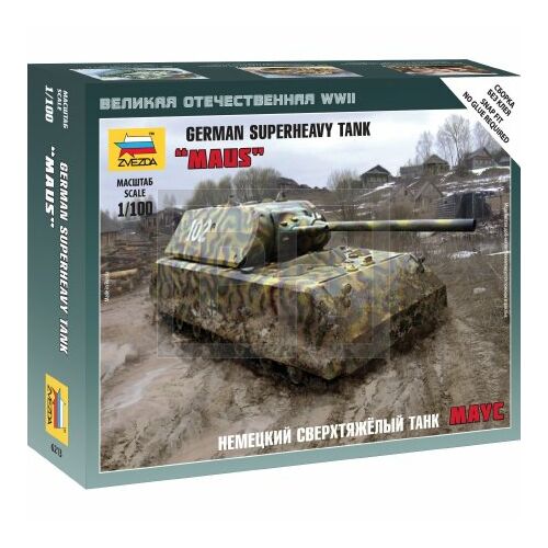 Zvezda Mouse német tank modell - 1:100