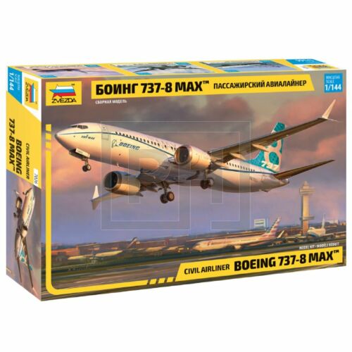 Zvezda Boeing 737-8 Max repülőgép modell - 1:144