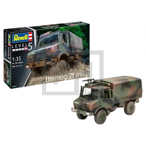 Revell Unimog 2T Milgl katonai jármű modell - 1:35