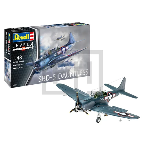 Revell SBD-5 Dauntless repülőgép modell - 1:48