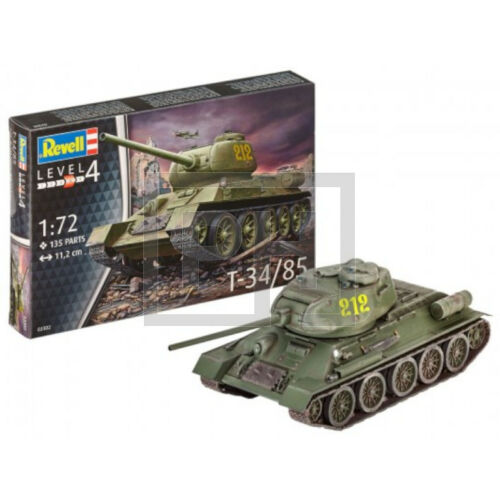 Revell T-34/85 tank modell - 1:72