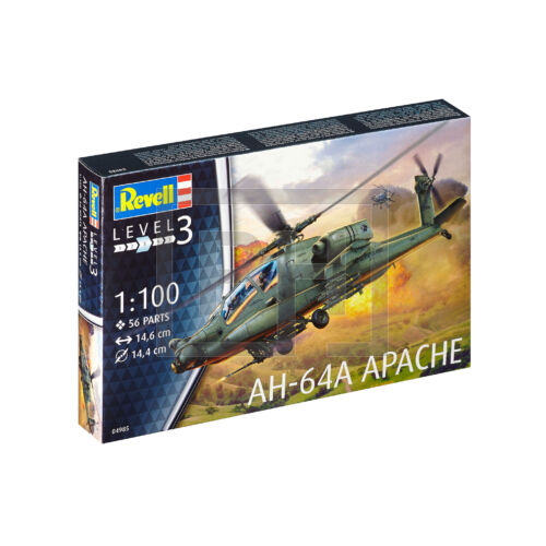 Revell AH-64A Apache helikopter modell - 1:100
