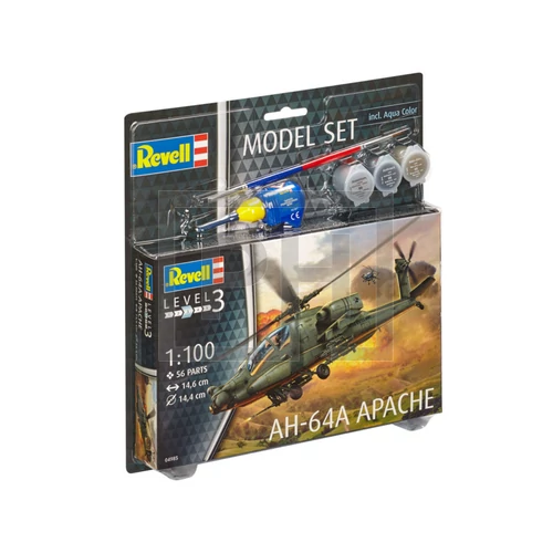 Revell AH-64A Apache helikopter modell - 1:100