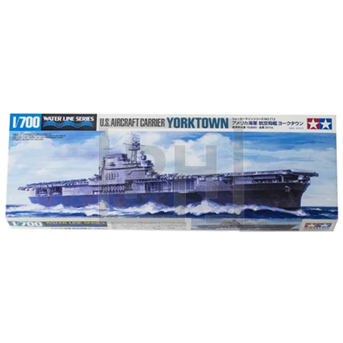 Tamiya CV-5 Yorktown repülőgép-hordozó hajó modell - 1:700