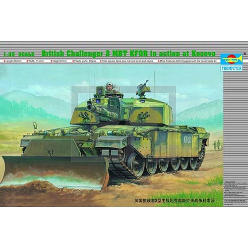 Trumpeter - Challenger II KFOR (Kosovo-Einsatz) tank modell - 1:35