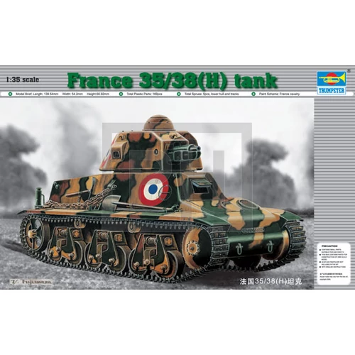 Trumpeter - Pzkpfw 35/38(H) tank modell - 1:35