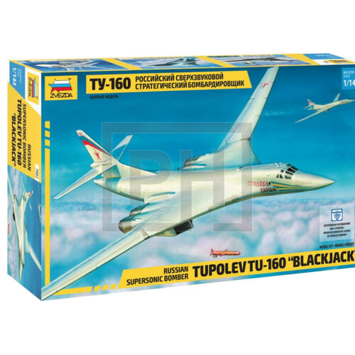 Zvezda Tupolev TU-160 Blackjack orosz repülőgép modell - 1:144