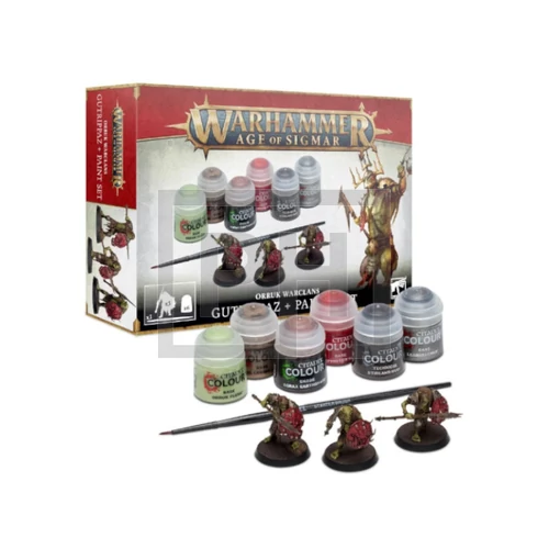 WARHAMMER AoS - Orruk Warclans Gutrippaz Paints Set - Figurák