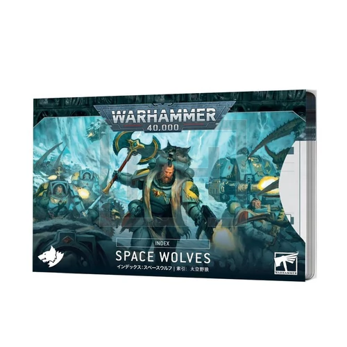 WARHAMMER 40K - INDEX CARDS: SPACE WOLVES (ANGOL) - KÁRTYA