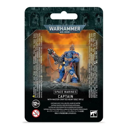 WARHAMMER 40K - SPACE MARINE: CAPTAIN WITH MASTER-CRAFTED BOLT RIFLE - FIGURA