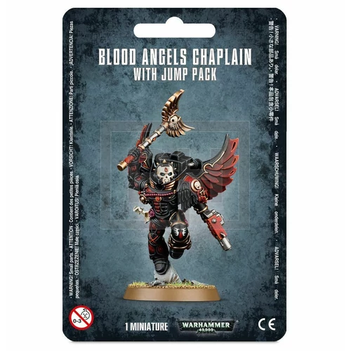 WARHAMMER 40K - BLOOD ANGELS: CHAPLAIN WITH JUMP PACK - HQ FIGURA