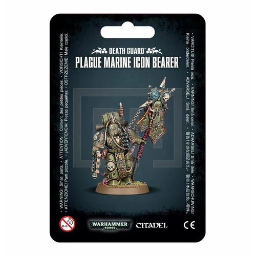 WARHAMMER 40K - DEATH GUARD: PLAGUE MARINE ICON BEARER - FIGURA