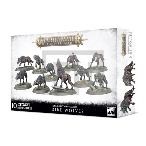 WARHAMMER AoS - Soulblight Gravelords Dire Wolves - Figurák