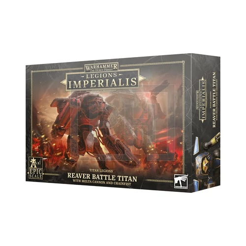 WARHAMMER THE HORUS HERESY - LEGION IMPERIALIS - REAVER TITAN WITH MELTA CANNON & CHAINFIST - FIGURA