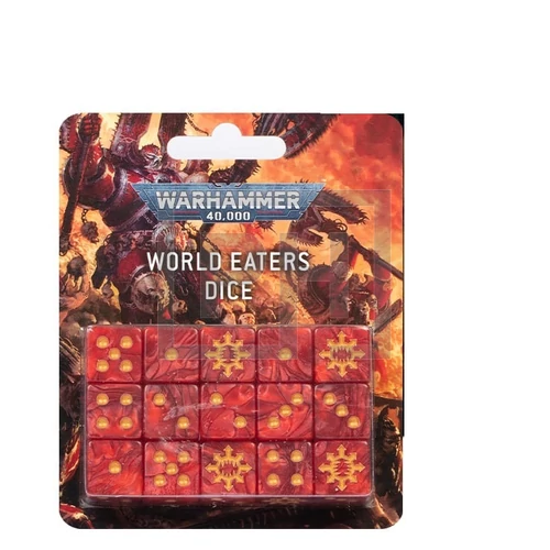 WARHAMMER 40K - World Eaters: DICE - Dobókockák