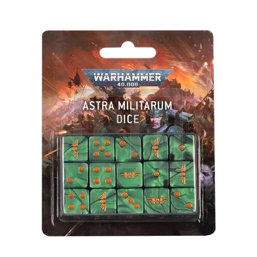 WARHAMMER 40K - Astra Militarum: Dice Set - dobókocka