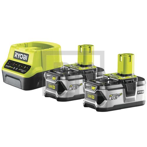 Ryobi RC18120-240 2db 18V, 4.0Ah Lithium+ akku és kompakt töltő