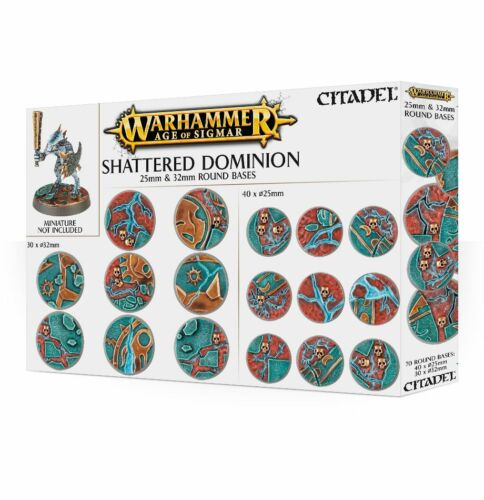 WARHAMMER AoS - Shattered Dominion 25 & 32mm Round Bases -  Talpazat